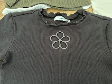 Crop top s dlhým rukávom, reserved,134