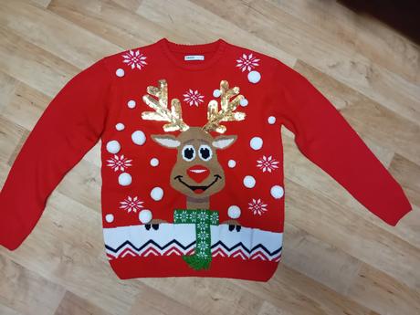 Dámsky vianočný pulovrik cropp, s