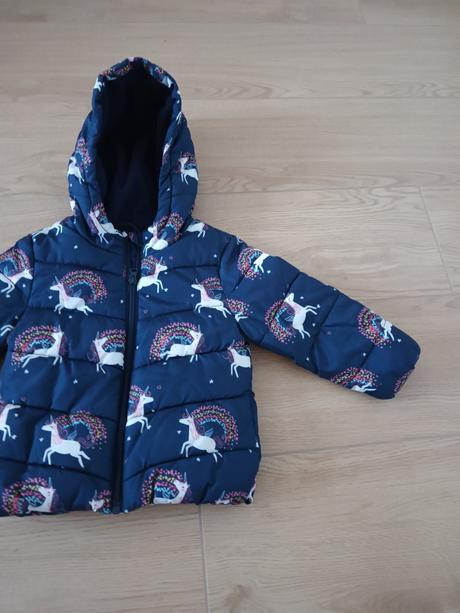 Bunda prechodná/ zimná jednorožce, f&f,92