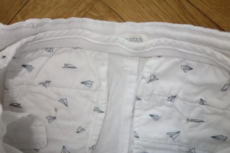 Biele šortky 3-4 roky, 104