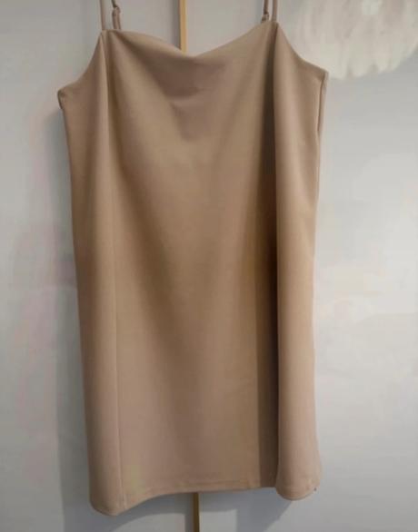 Béžové/nude šaty h&m, h&m,m