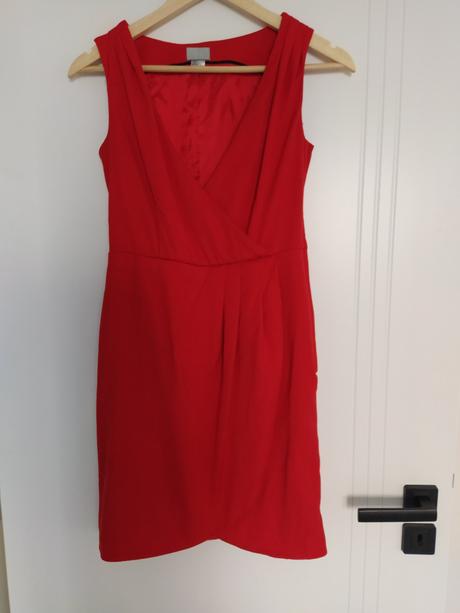 Červené šaty., h&m,34