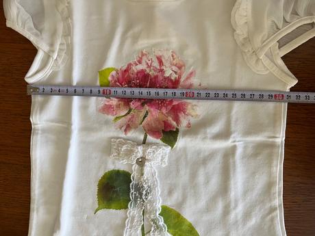 Elegantné tričko s kvetom a mašľou, mayoral,122