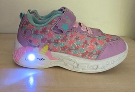 Svietiace tenisky 26 jednorožec, 26