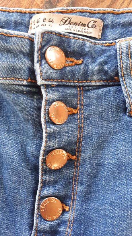 Rifle denim vysoky pas vel 36/38, denim co,38