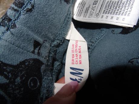 Legíny 3 kusy, h&m,104