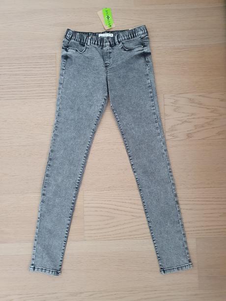 Šedé strečové nohavice terranova 165cm, terranova,164