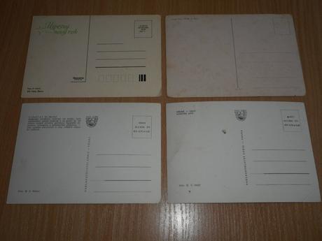 Pohľadnice retro čb,