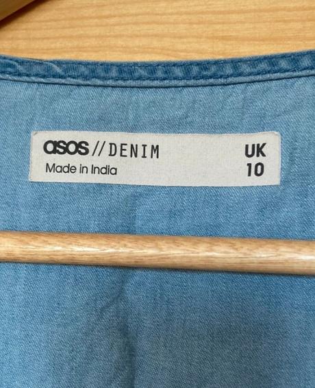 Denim šaty asos, m