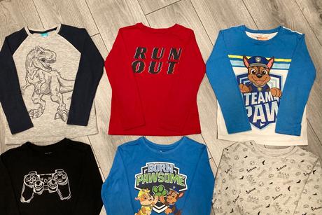 8x tričko v. 116/122 na doma, 116