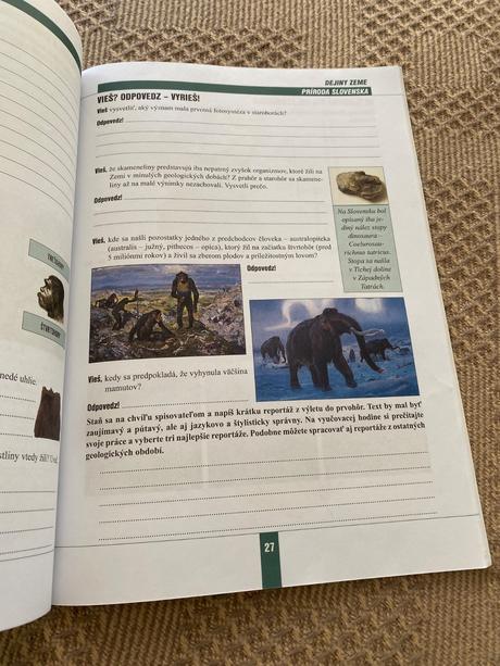 Pracovný zošit z biológie pre 8. ročník základných,