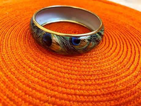 Etno náramok pávie oká, 