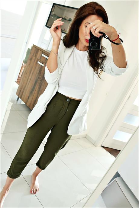 Letné khaki nohavice zara, zara,xs