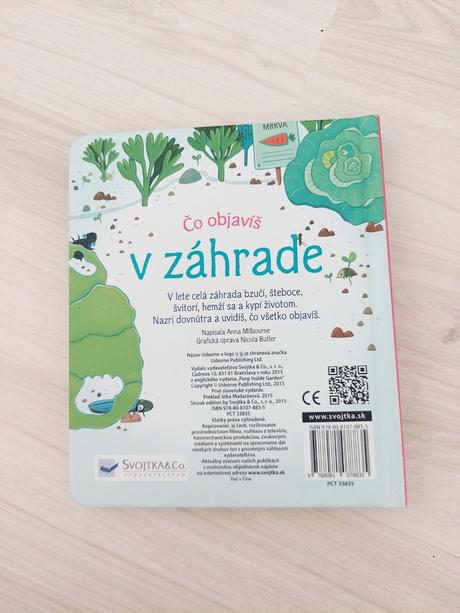 Knižka svojtka - čo objavíš v záhrade, 