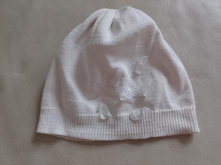 Tenká čiapka s motylikmi 110/128, h&m,128