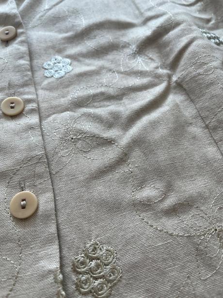 Ľanová vyšívaná košeľa vel.46/l-xl, xl
