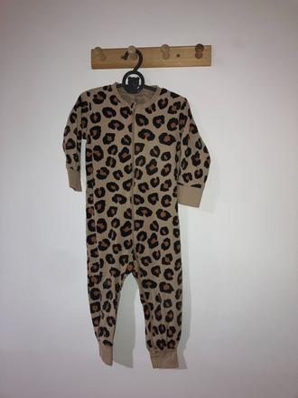 Leopardie pyžamo - overal, lindex,86