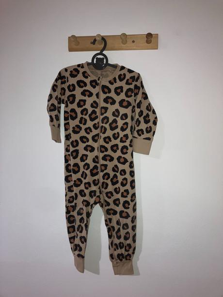 Leopardie pyžamo - overal, lindex,86