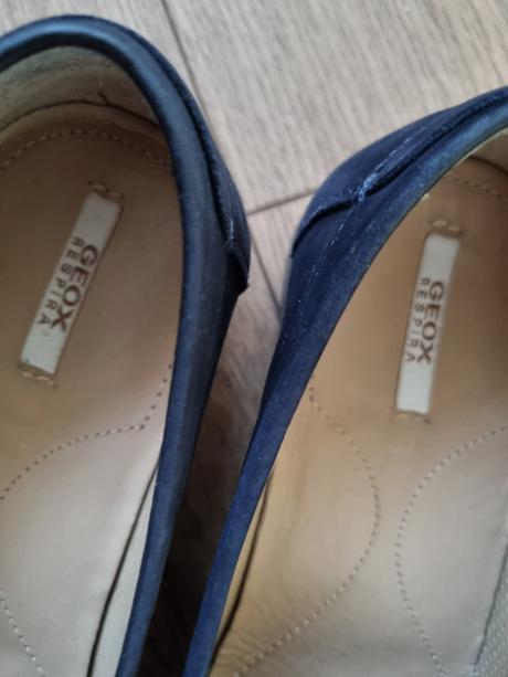 Modré  mokasíny geox 36, geox,36