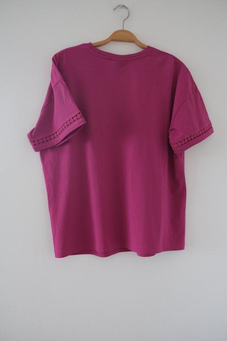 Tričko fuksia oversize, 40