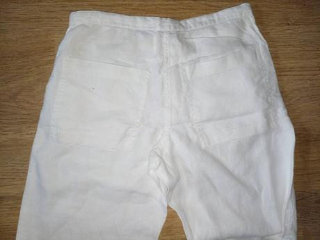 Plátené dievčenské nohavice, h&m,146
