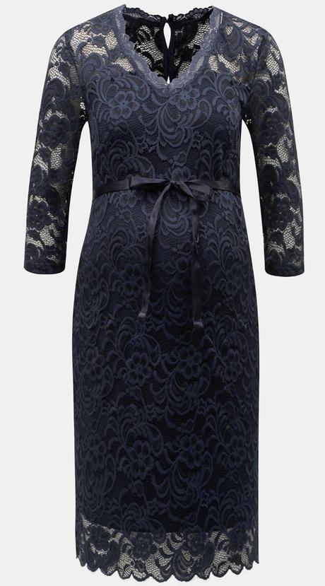 Tehotenské čipkované šaty, m