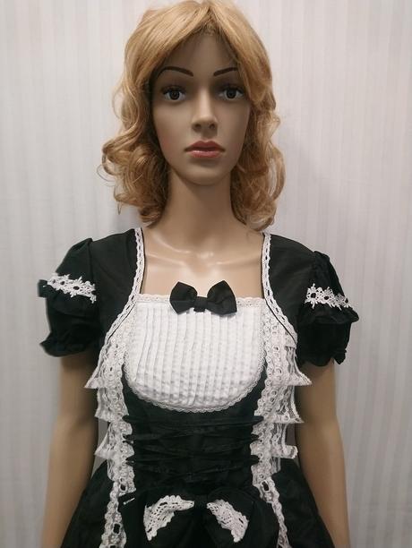 2 dielny kostým slúžka lolita, chyžná, xs,