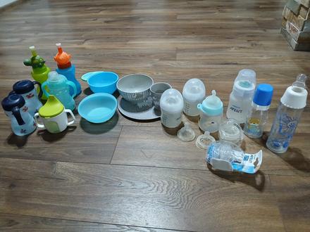 Detské fľaše a misky, avent