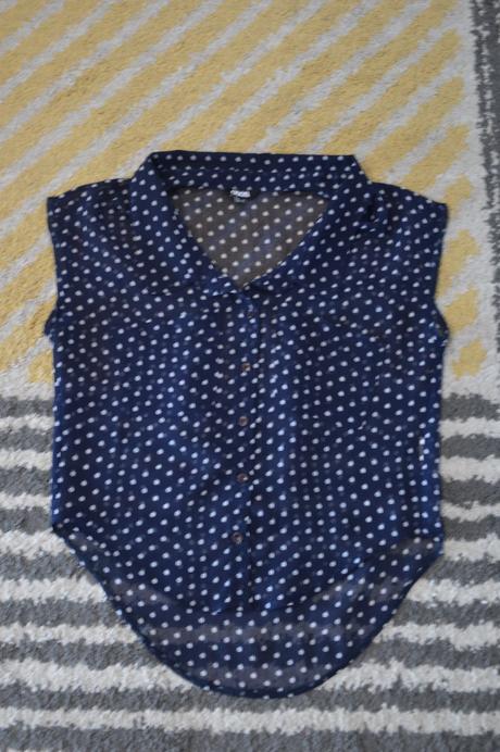 Bodkovaná blúzka asos, 36