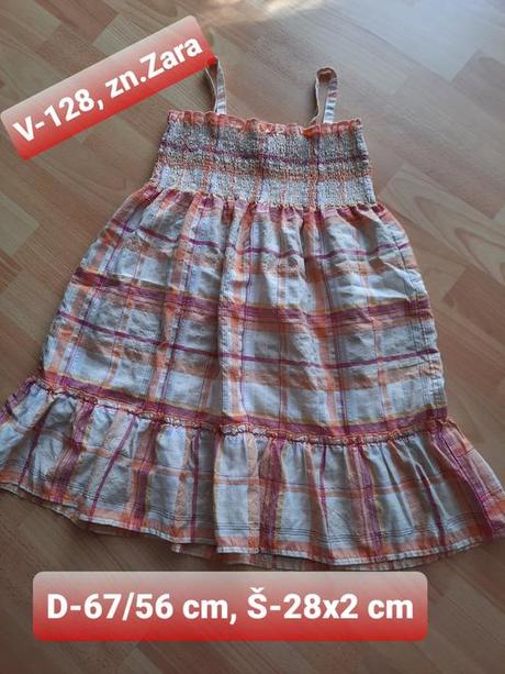 Dievčenské šaty, zara,128
