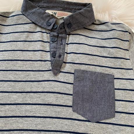 Pásikavá polokošeľa, h&m,146