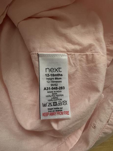 Slávnostné šaty next 80/86, next,80