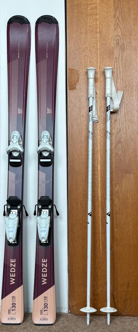 Detské lyže wedze s paličkami - decathlon, wedze,130-139 cm