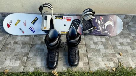 Escape snowboard s viazanim a topanky ride snowboa, 150-159 cm