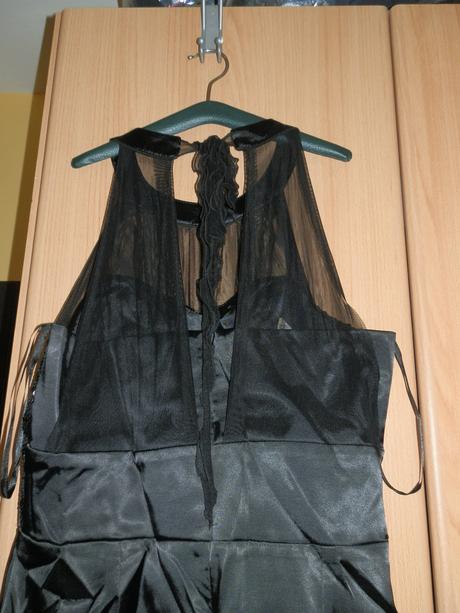 Čierno strieborne koktejlove šaty, xl