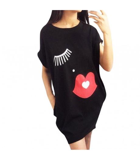 Trickove saty lips, m / s