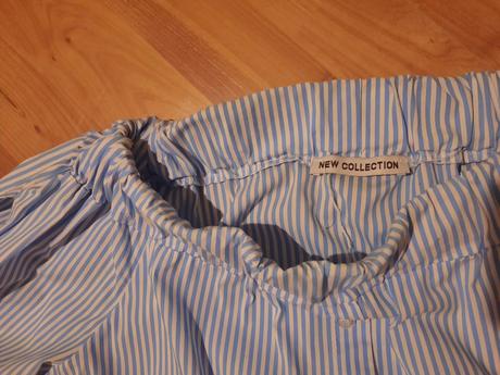 Modro-biela pružkovaná blúzka, 36