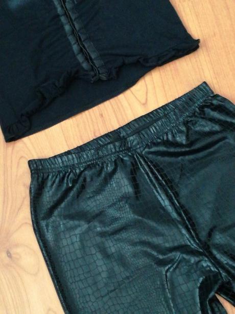 Vysoke leginy a cropp top xs/s, xs