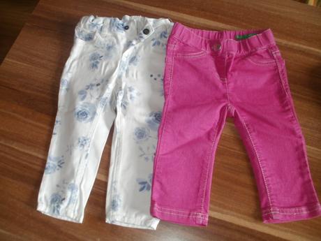 Nohavice  6-9 mesiacov, benetton,74