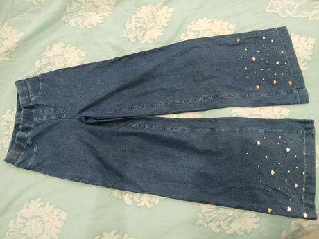 Široké nohavice/rifle, h&m,128