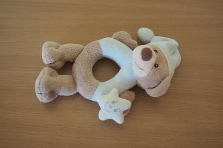 Plyšová hrkálka macko, 