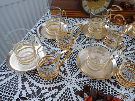 Simax-bohémia heat-coffé set sklo- na kávičku, 