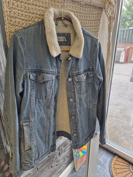 Zateplená riflovka, xs