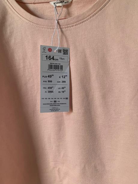 2ks trička reserved č. 164, 13r., reserved,164