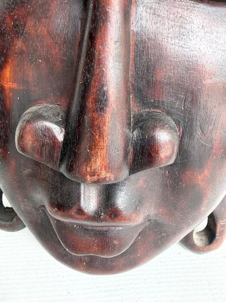 Hlava budha socha soska pc 190 cca 41 cm drevorez,