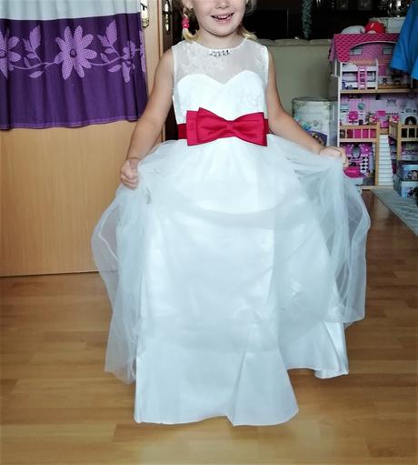 Spoločenské šaty pre dievčatko-110/116, 110