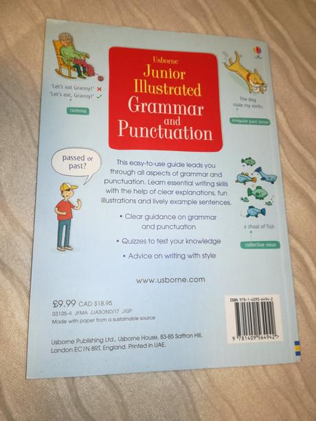 Usborne junior illust grammar punctuation nsu21, 