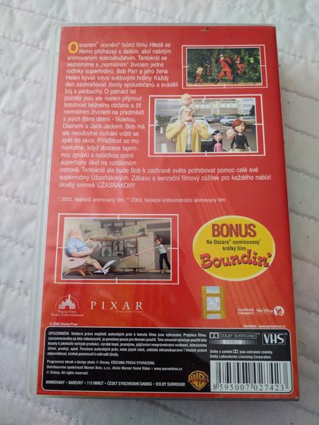 Retro vhs rodinka úžasných / úžasňákovi, 