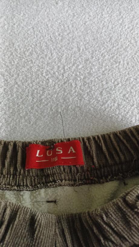 Podšité menžestrové nohavice veľ. 116, 116