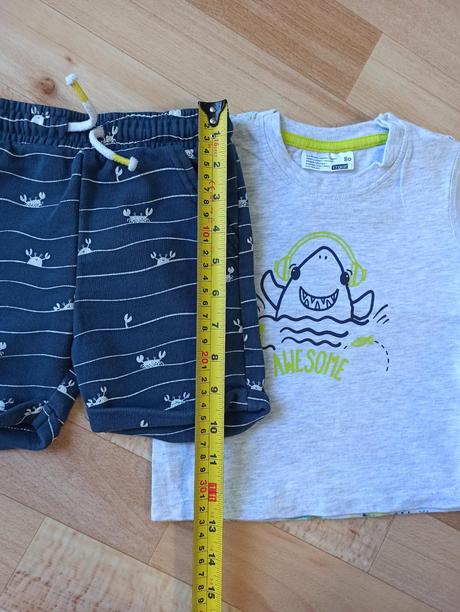 Tričká, kraťasy veľ.80, f&f,80